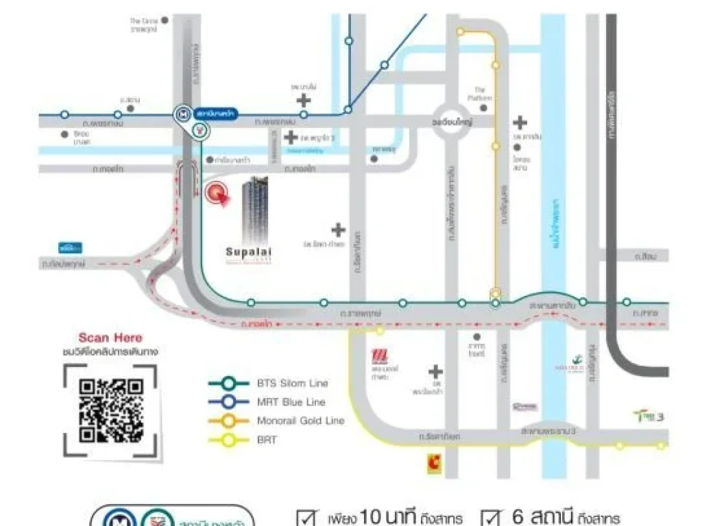 ขายดาวน์ คอนโด ศุภาลัย ลอฟท์ สาทร-ราชพฤกษ์ Supalai Loft