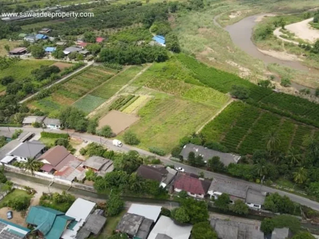 ขายที่ดิน ตแม่แฝก อสันทราย จเชียงใหม่ ติดแม่น้ำปิง