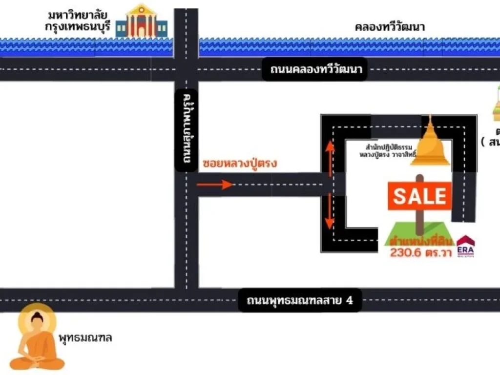 ขายถูก ที่ดินเปล่า เขตทวีวัฒนา ที่ดิน 230 ตารางวา