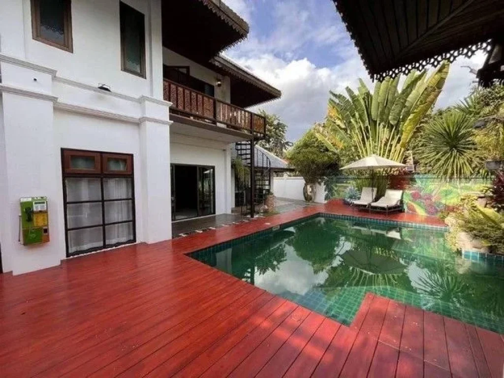 Pool villa ตกแต่งสไตล์ล้านนา จากราคา 98 ล้านบาท เหลือ 89