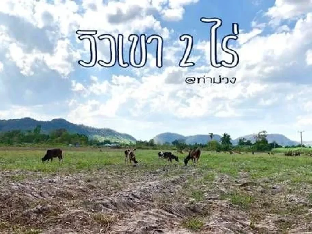 ขายที่ดิน วิวเขา 2 ไร่ โฉนดครุฑแดง ติดถนน 2 ด้านื น้ำ-ไฟ