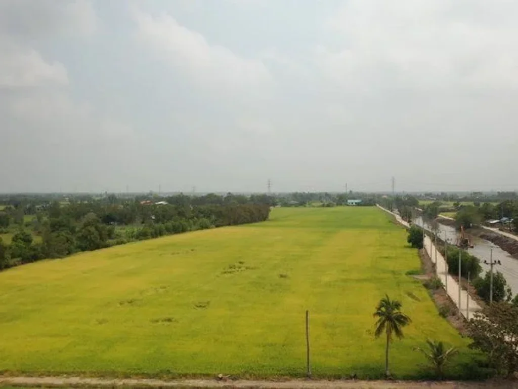 ขาย ที่ดิน ตำบลบ้านแถว อำเภอเสนา จพระนครศรีอยุธยา ติดคลอง