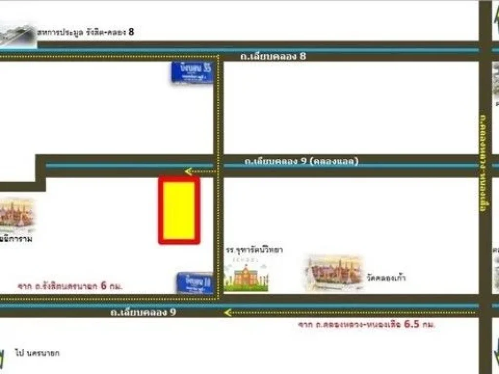 คลอง 9 บ้านพร้อมที่ดิน 5 ไร่ บรรยากาศธรรมชาติมีสวนและบ่อเลี้