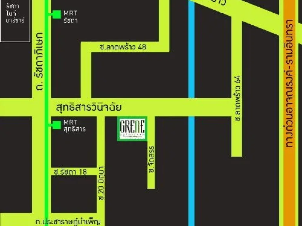 ขายคอนโด กรีเน่ สุทธิสาร Grene Suthisarn 1 ห้องนอน ขนาด 465