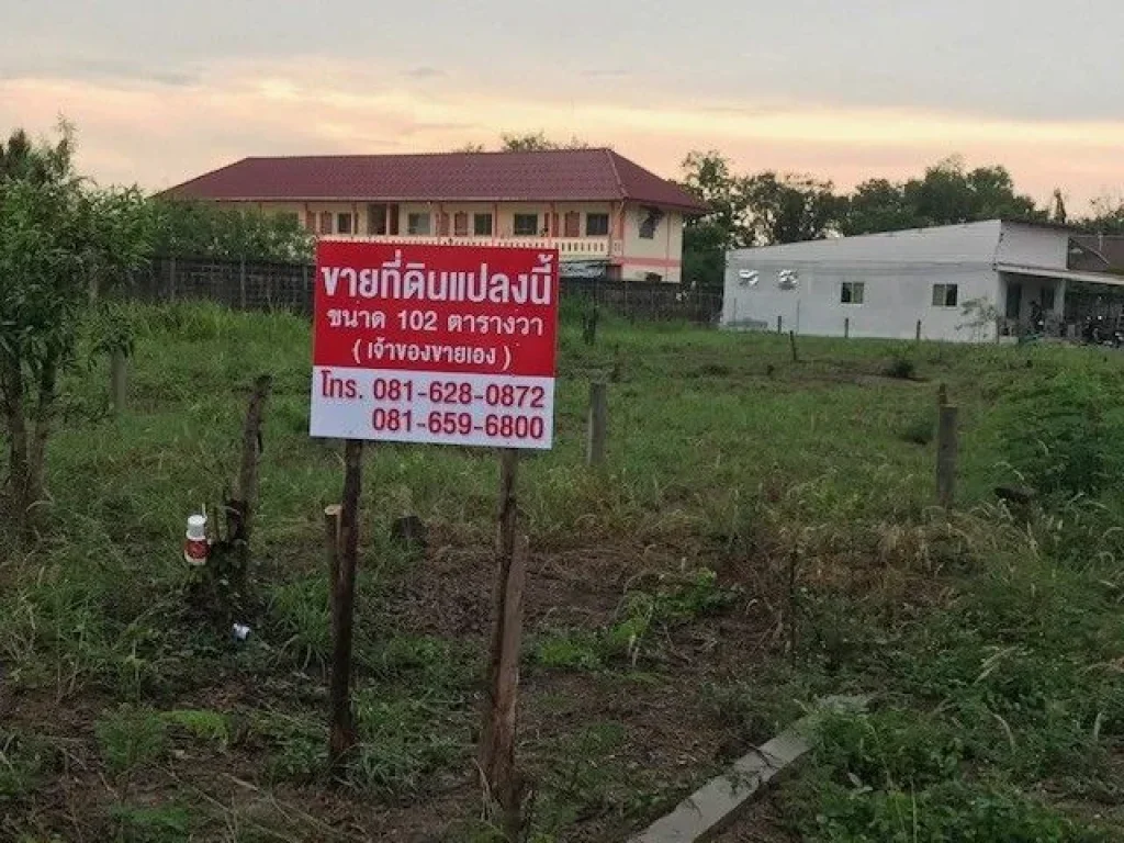 ขายที่ดิน 102 ตรว ในหมู่บ้านรวยโรจน์ ซอยสุขาภิบาล 1 -