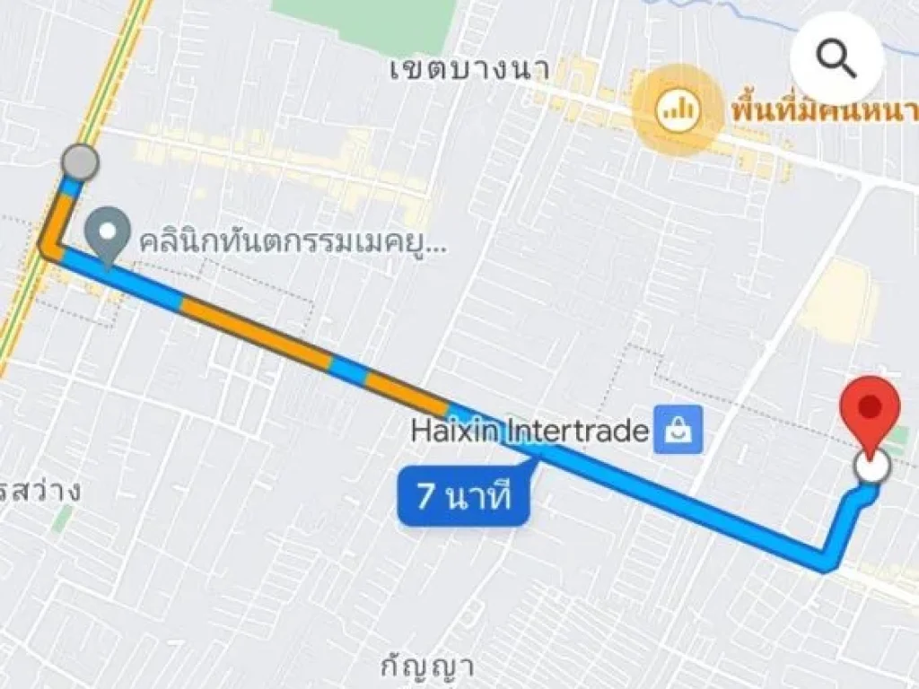 ขายที่ดิน แปลงมุม ซอยแบริ่ง21สุขุมวิท107 บางนา เนื้อที่ 154