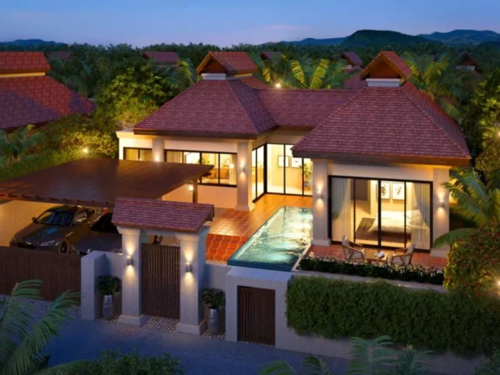 บ้านเดี่ยว Pool Villa สไตล์ไทยบาหลี ท่ามกลางธรรมชาติ