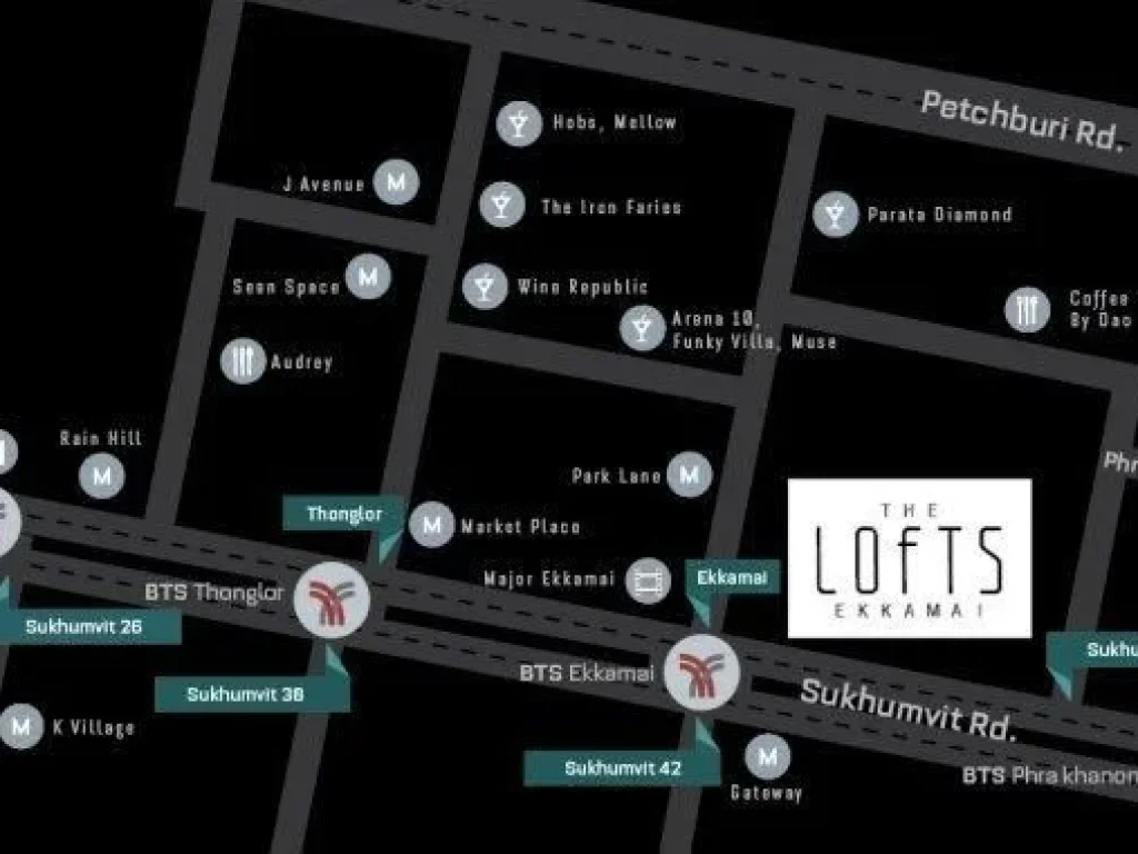 FOR RENT THE Loft Ekkamai Codo ถนนสุขุมวิท พระโขนงเหนือ วัฒนา