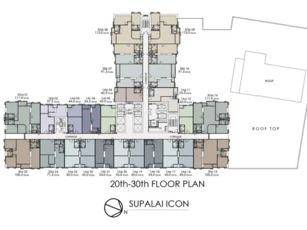 sale condo ขายดาวน์ คอนโด Supalai Icon Sathorn ชั้น 30 ขนาด