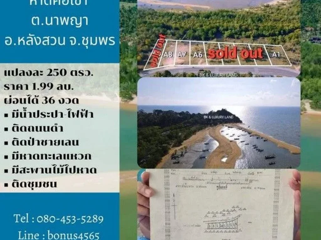 ที่ดินเกร็งกำไร เนื้อที่ 250 ตรว เพื่อท่าเรือน้ำลึกเเหลมริ่ว