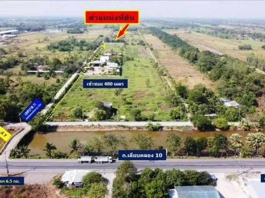 ที่ดิน 200 ตรว คลอง10 หนองเสือ ปทุมธานี เข้ามาจาก