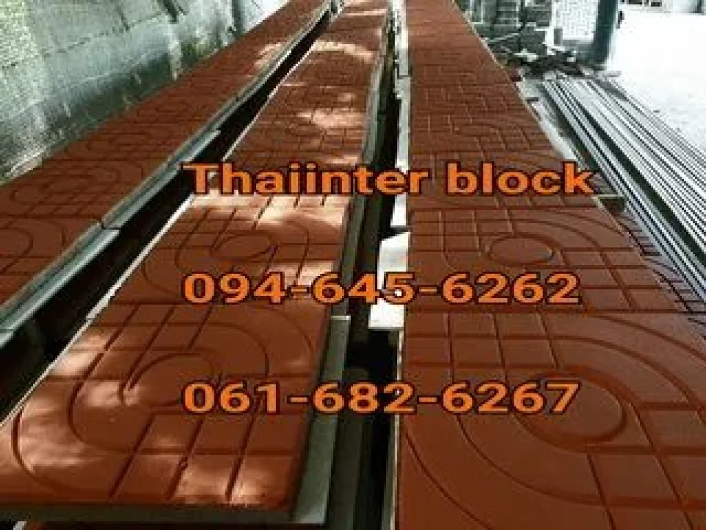 Thaiinter Block โรงงานผลิตและจำหน่ายบล็อกทางเท้า บล็อกตัวหนอน