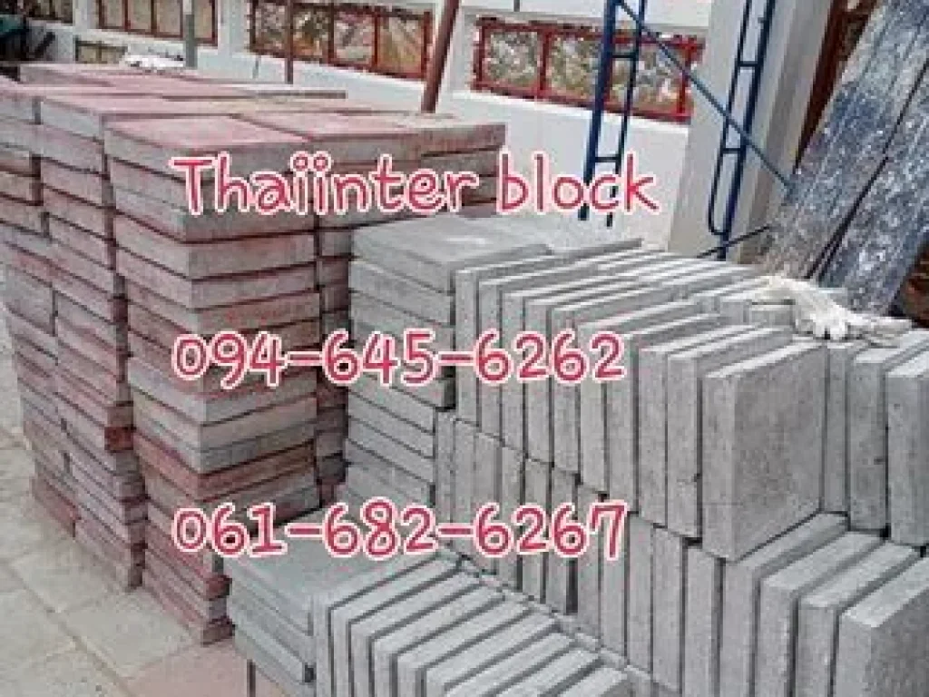 Thaiinter Block โรงงานผลิตและจำหน่ายบล็อกทางเท้า บล็อกตัวหนอน