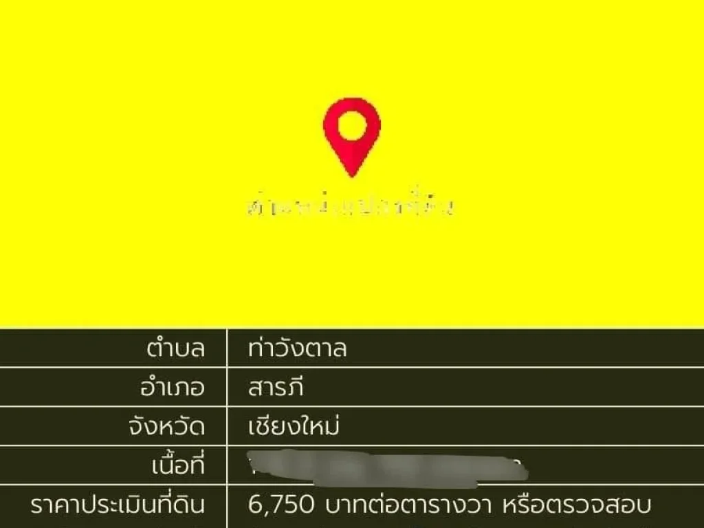 ขายที่ดิน 1-0-71 ไร่ พร้อมต้นสักปลูกใหม่ 120 ต้น ท่าวังตาล