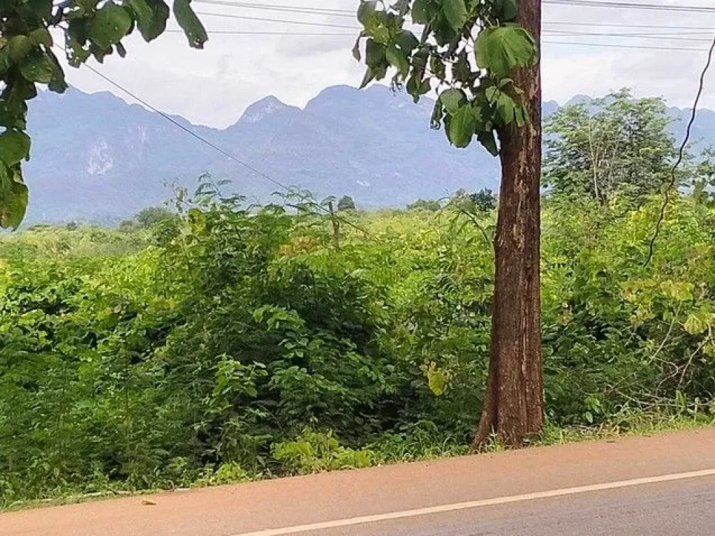 ขายที่ดินสวยวิวภูเขา ติดถนนใหญ่เหมาะสำหรับทำรีสอร์ท กาญจนบุรี