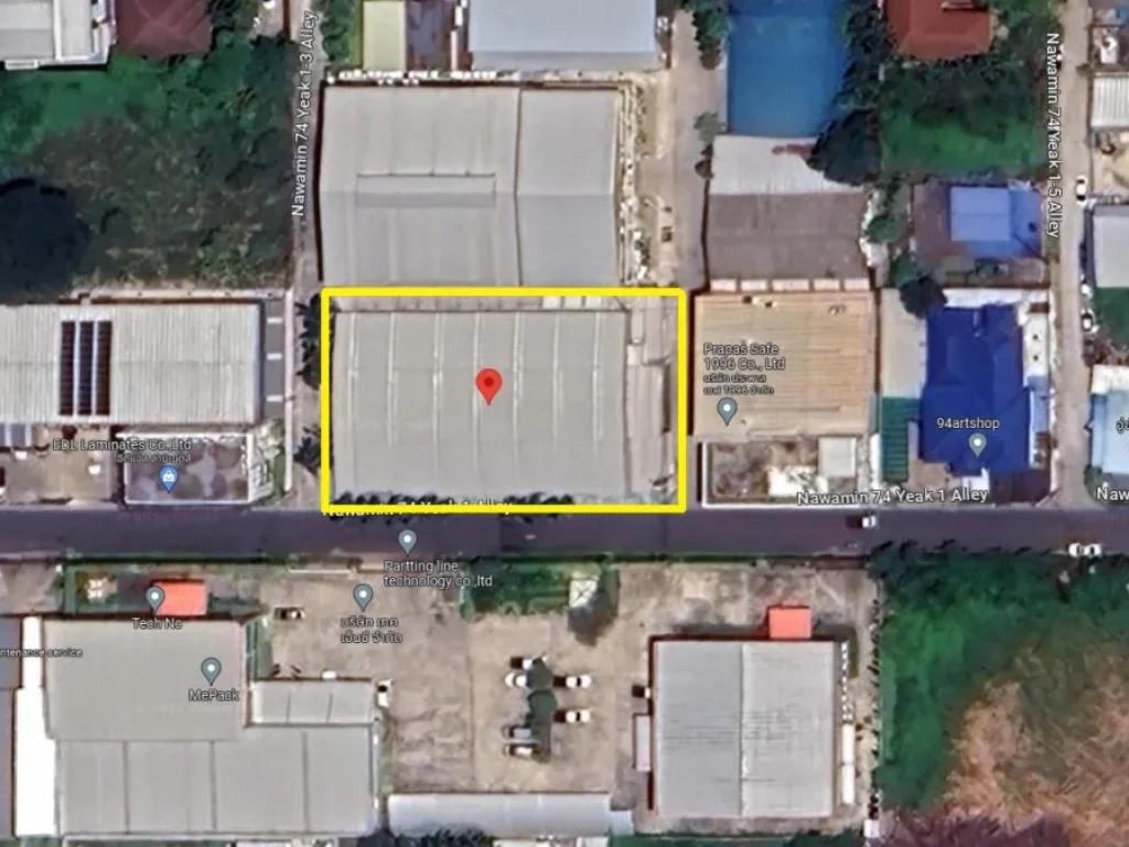 ขายโกดัง คลังสินค้า 398 ตรว ซอยนวมินทร์ 74 แยก 1 คลองกุ่ม