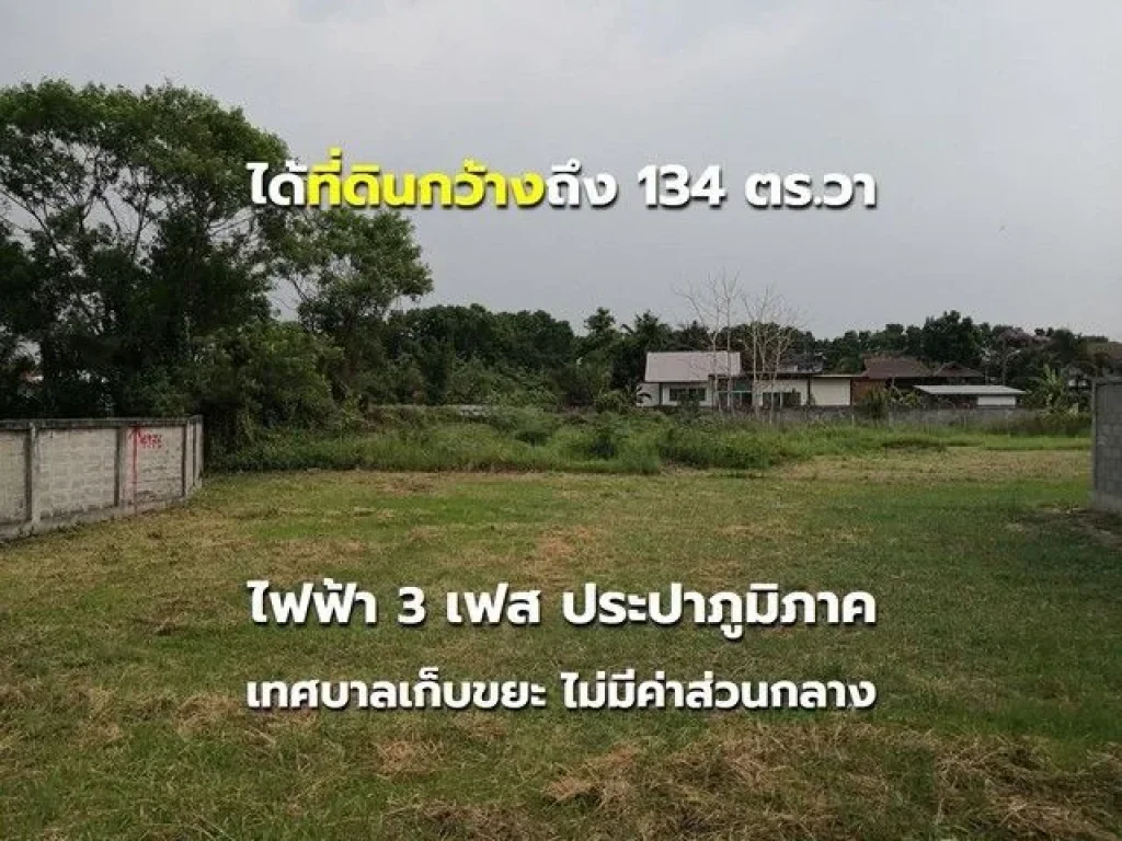 ที่ดินเจริญแล้ว ใกล้ตลาดแม่ริม ตสันโป่ง เชียงใหม่ 