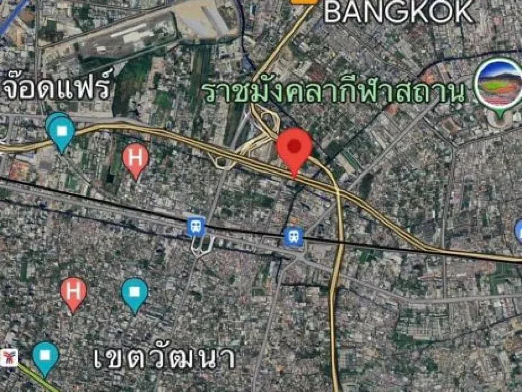 ขายที่ดิน พระราม 9 ใกล้ทางด่วน เดินทางสะดวก 1336 ตารางวา