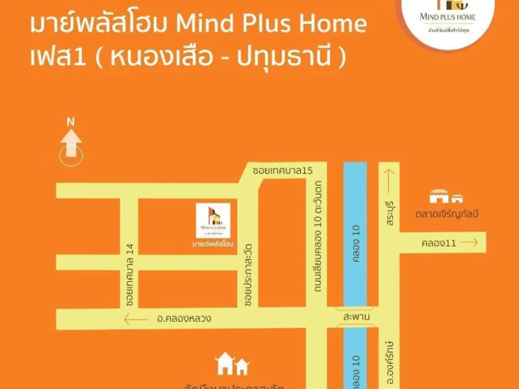 บ้านสร้างใหม่ วางจอง 999 บาท โครงการ บ้านมายด์พลัสโฮม