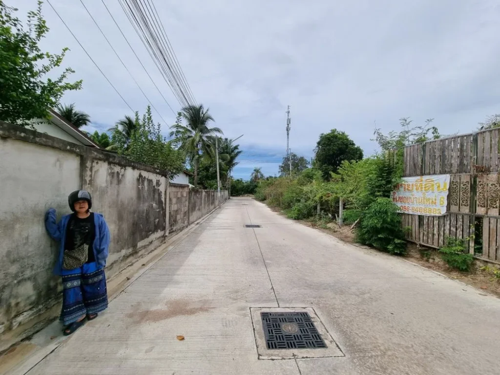 ขายที่ดิน 51 ตรว ในเขตชุมชน หัวมุมติดถนน ในซอยหัวหิน116