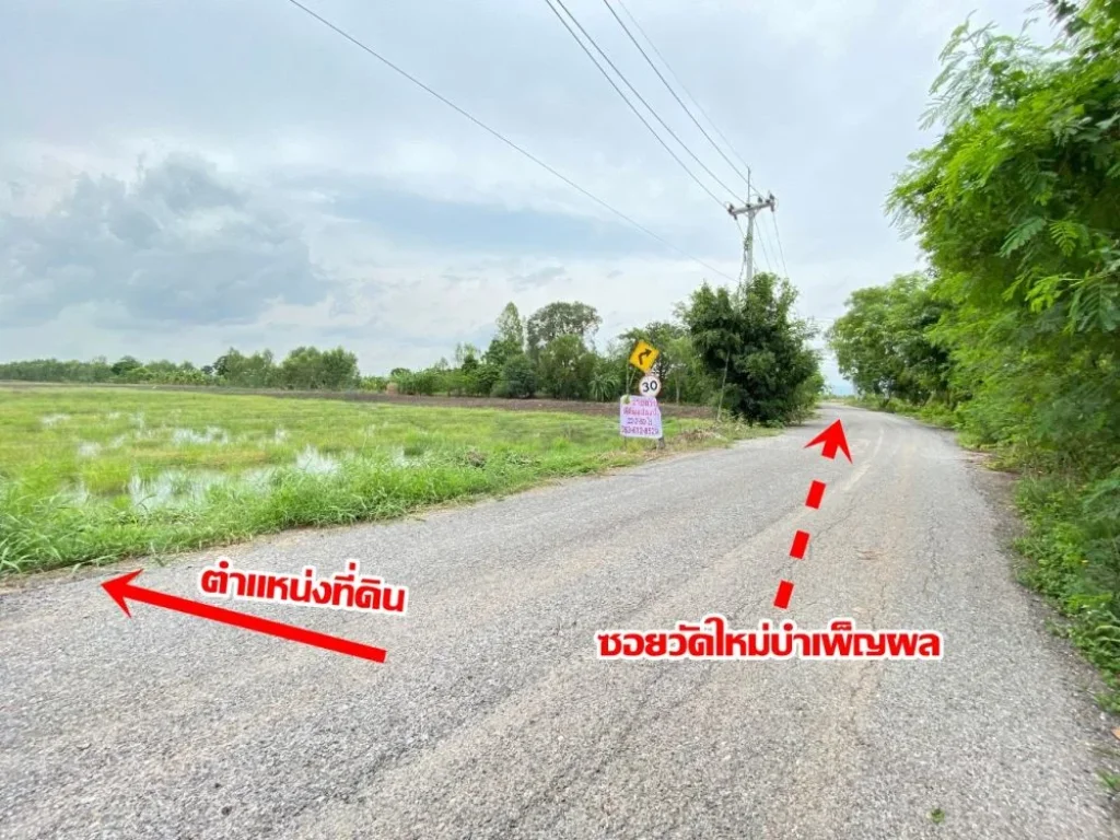 ขายที่ดิน นครนายก อำเภอเมือง ดงละคร ใกล้วัดมณีวงศ์ 1 กิโลเมตร