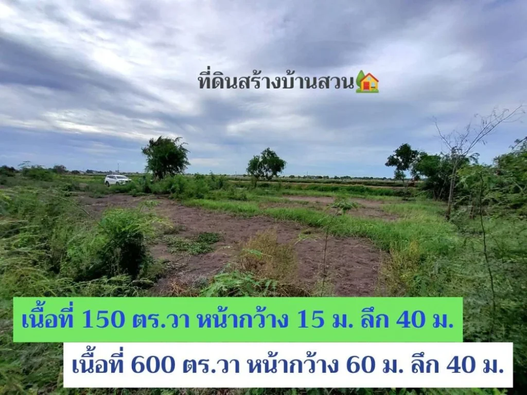 ขายที่ดินสร้างบ้านสวน 150 ถึง 600 ตารางวา ใกล้ ปตทบัวปากท่า