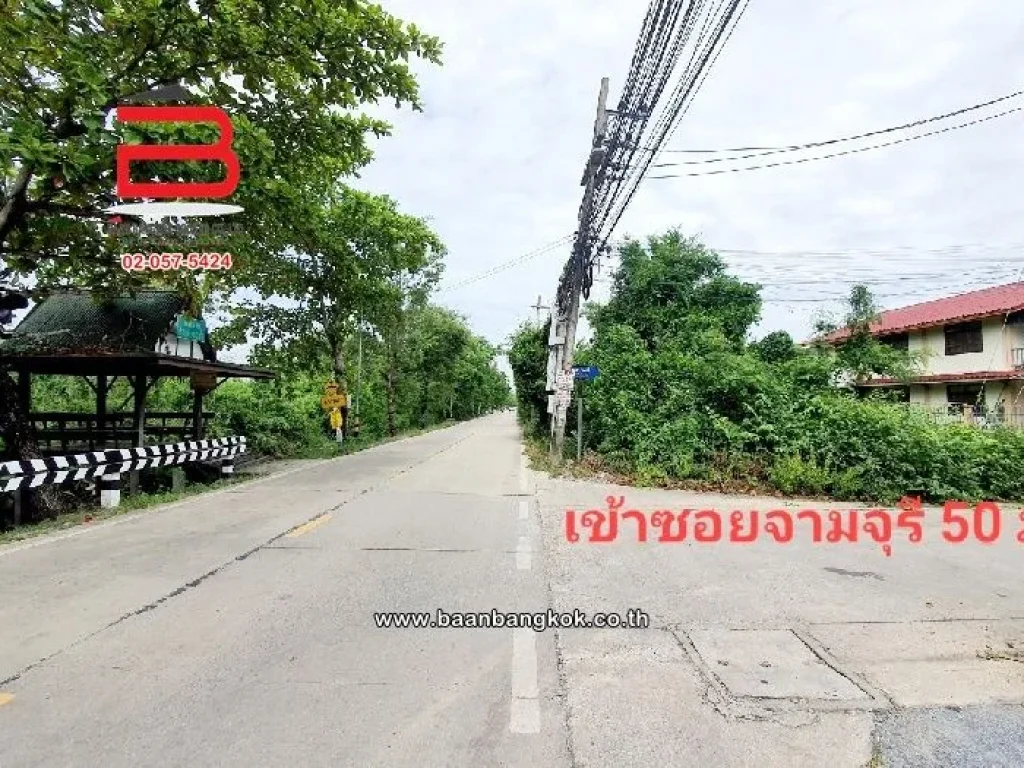 ที่ดินเปล่า ซอยจามจุรี เนื้อที่ 166 ตรว ถนนราชพฤกษ์