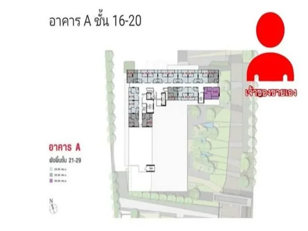 คอนโดลุมพินีพาร์ค รัตนาธิเบศร์ 1นอน 36ตรว ชั้น20 -