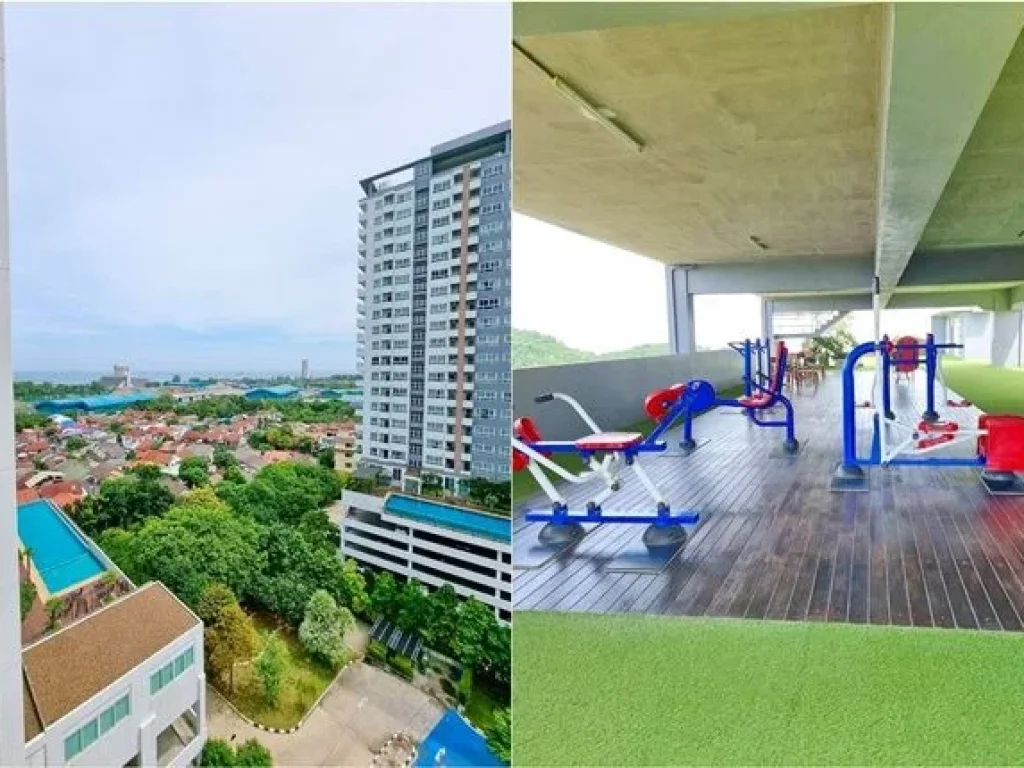 ให้เช่าใหญ่มาก Sea Hill Condo Sriracha ตึกC ชั้น9 ห้องมุม 50