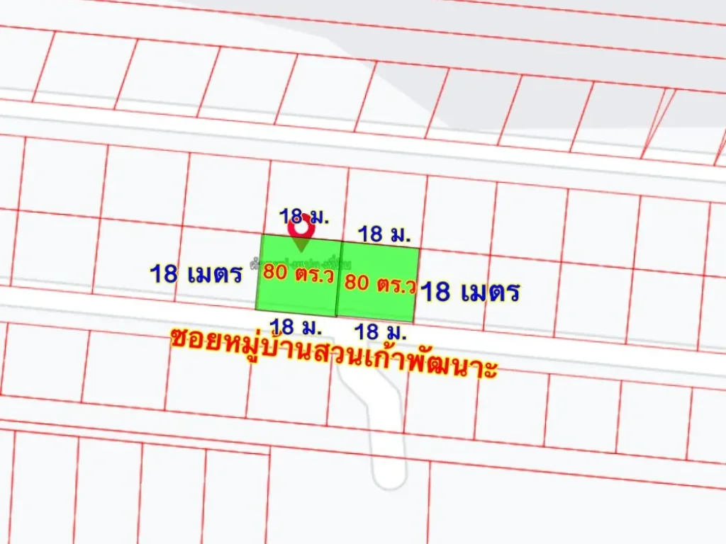 ที่ดินแบ่งขายแปลงละ 80 ตรว คลอง9 ลำลูกกา ปทุมธานี ราคาถูก