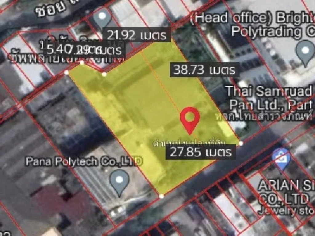 ให้เช่าที่ดินเปล่า 362 ตรวา ในซอยสาธุ15 ทะลุ