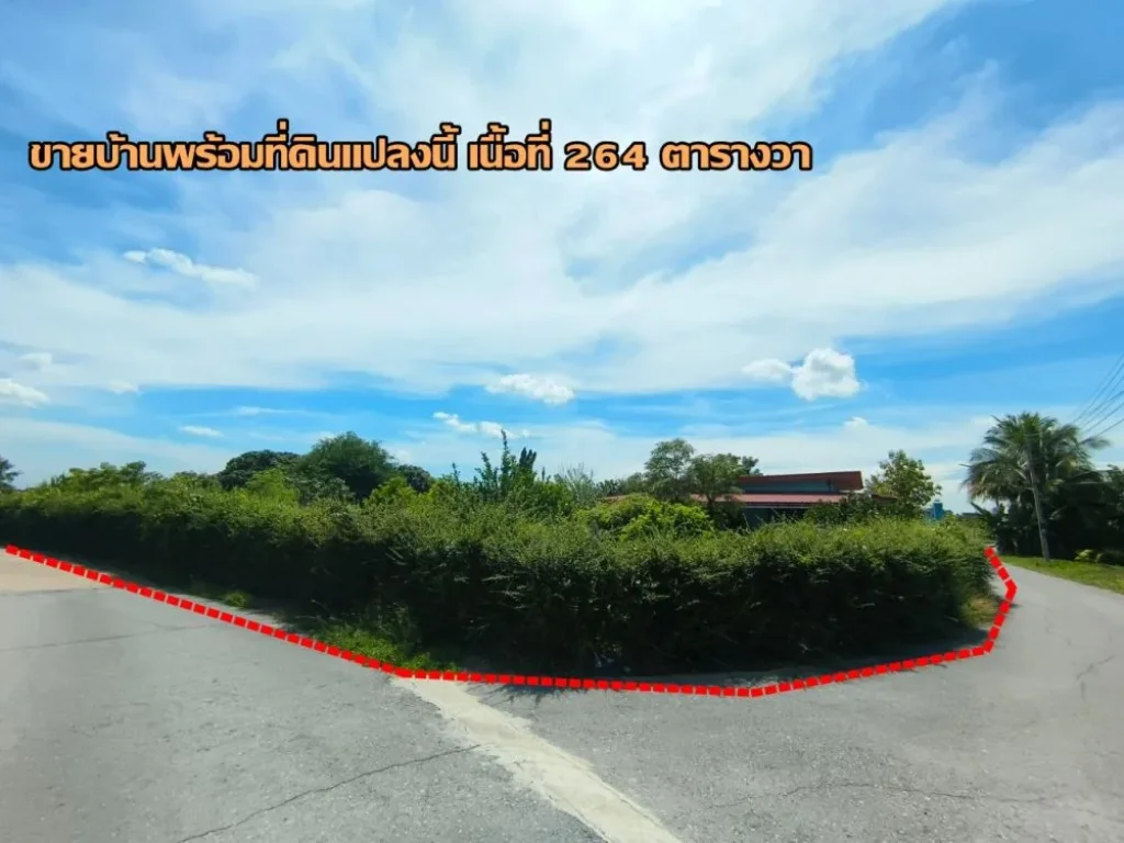 ขายที่ดินพร้อมบ้านเดี่ยวชั้นเดียว ตำบลโพธิ์รังนก