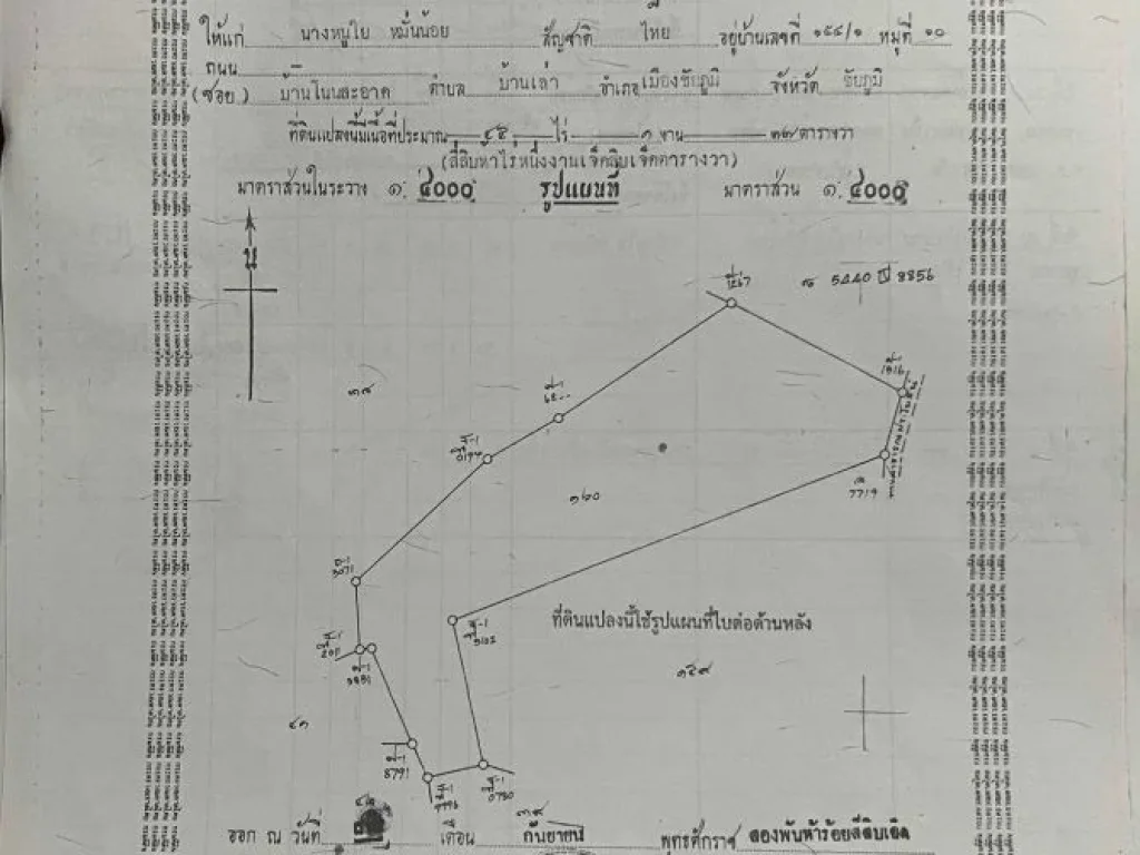 ขายที่ดิน ชัยภูมิ 4-3-88 ไร่ เป็นที่สวน S03-1553