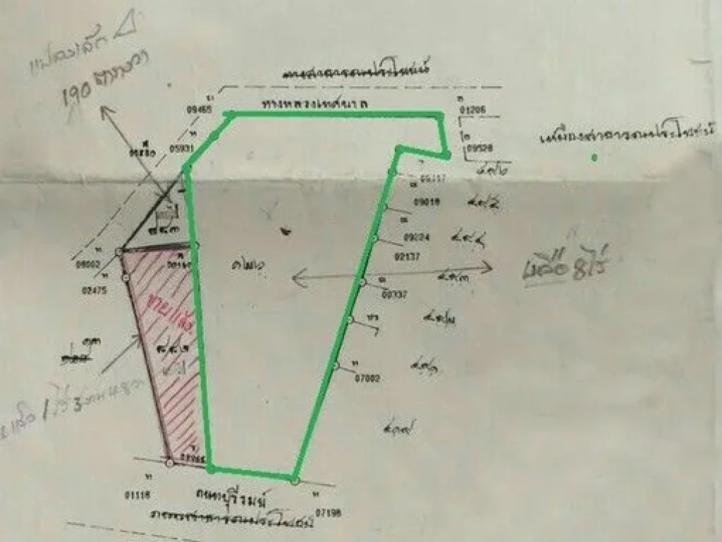 ขายที่ดินชะอำ เพชรบุรี 8 ไร่ 1 งานกว่า ซอยบุรีรมณ์