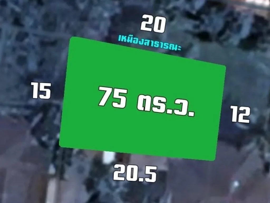 ขายที่ดิน 75 ตรว ในโครงการหมู่บ้านวังตาล ตสันผักหวาน