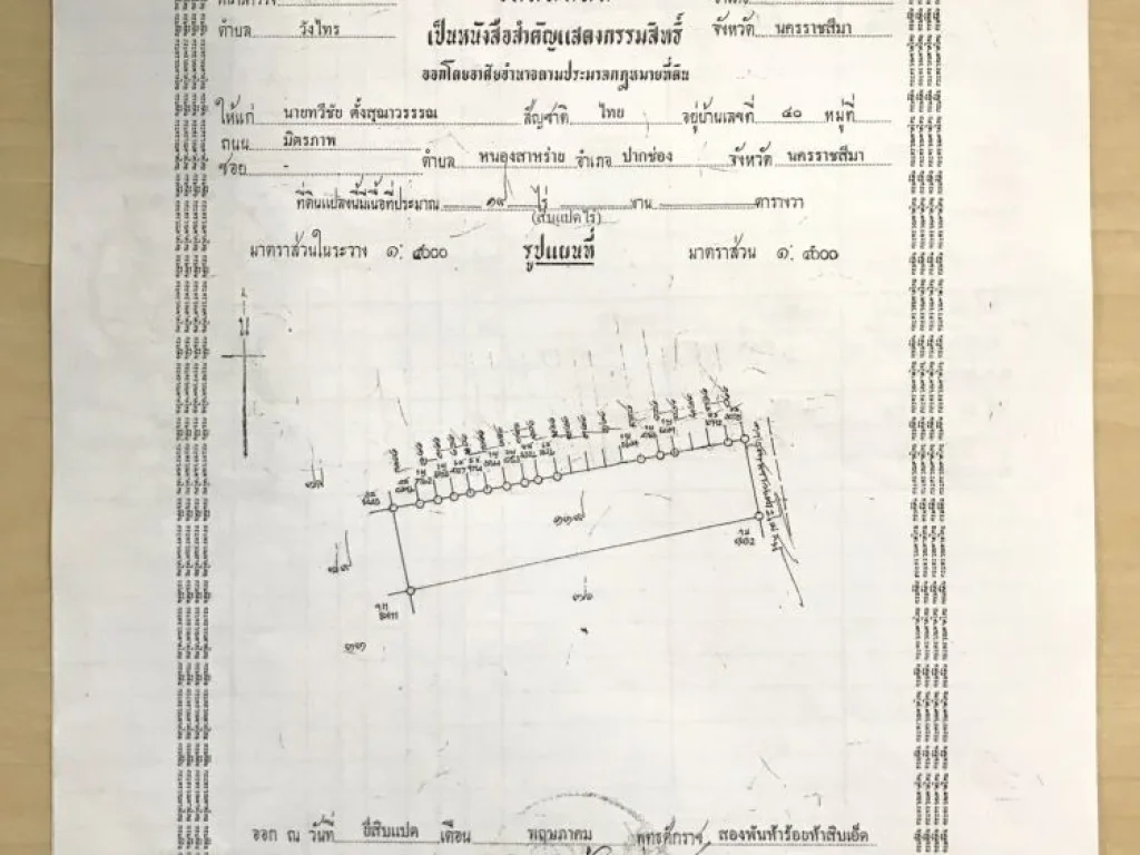 ที่ดินเปล่า ติดถนน ปากช่อง-นครราชสีมา เนื้อที่ 18 ไร่