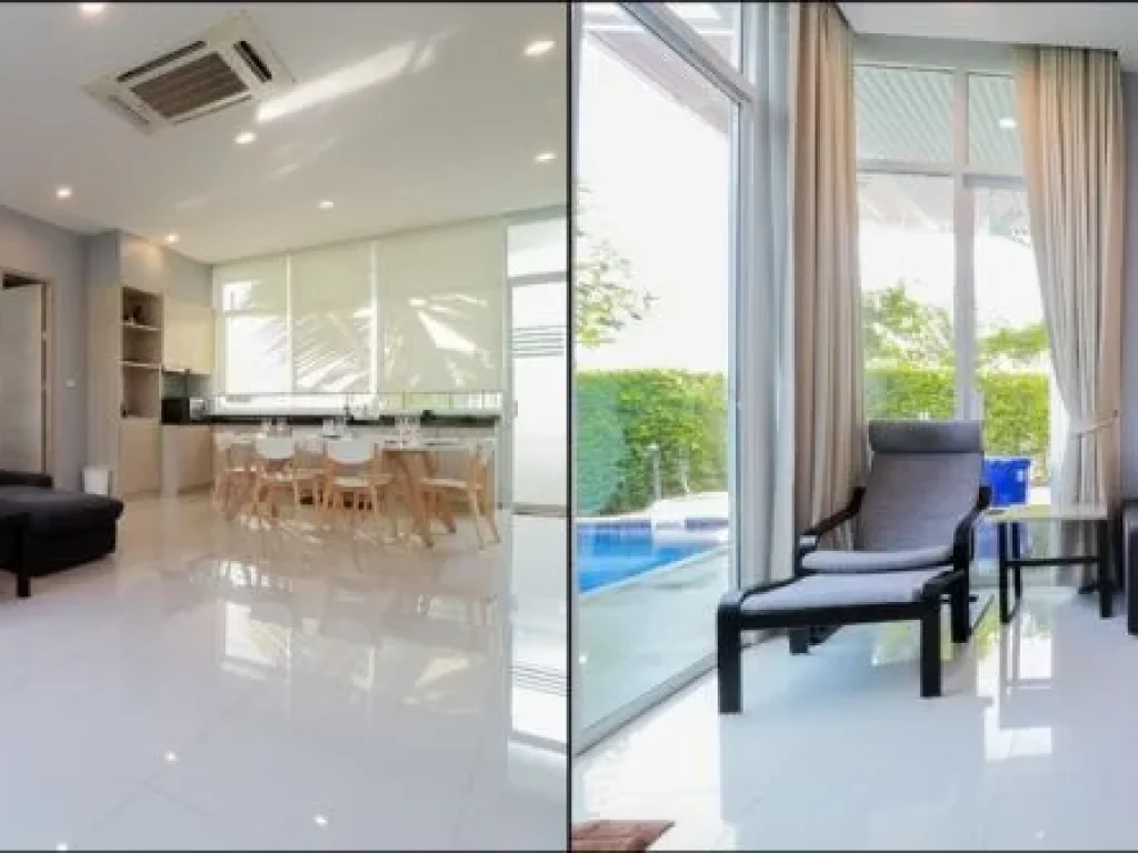 ขายให้เช่าบ้าน CHAUMHAUS Pool villa ติดวิวภูเขา ใกล้หาดชะอำ