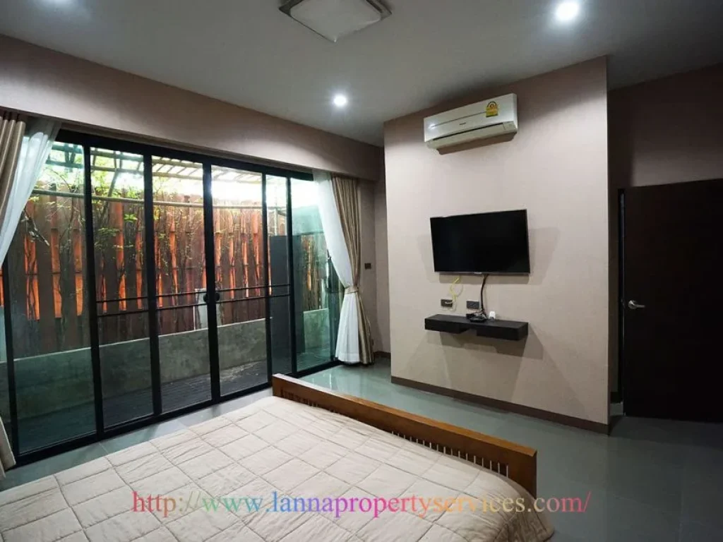 For rent-Furnished house with 2 bedrooms in community near SBS Chiang Mai