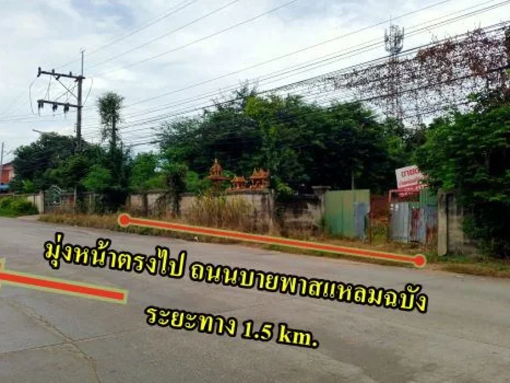 ขายที่ดินเปล่า ใกล้ถนนบายพาสแหลมฉบัง