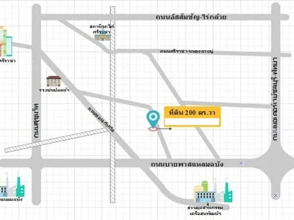 ขายที่ดินเปล่า ใกล้ถนนบายพาสแหลมฉบัง