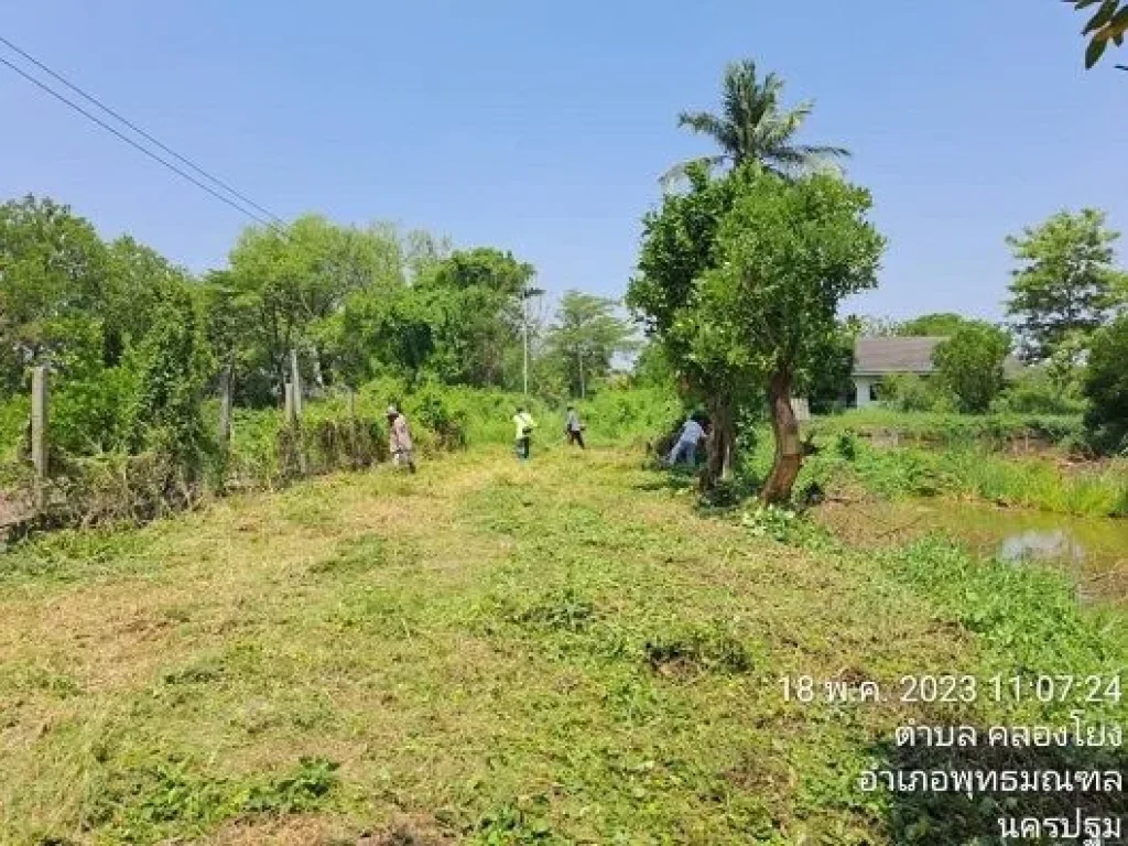 ขายที่ดิน ใน คลองโยง พุทธมณฑล นครปฐม หลัง มสวนสุนันทา