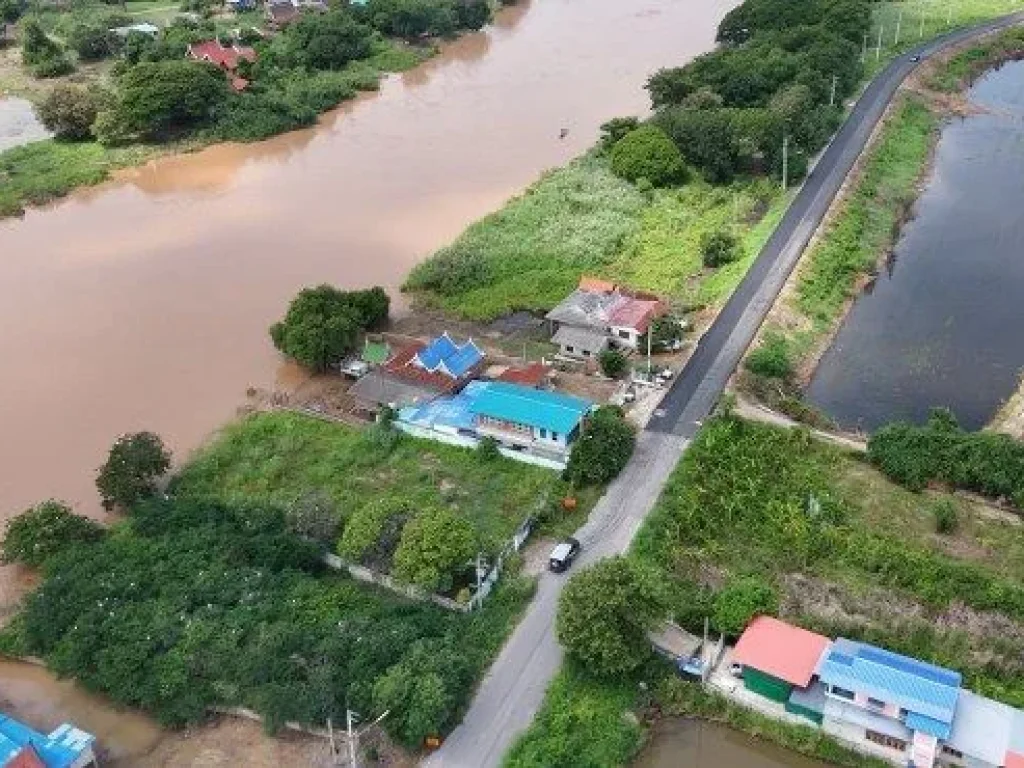 ขายที่ดินถมแล้ว ริมแม่น้ำเจ้าพระยา 268 ตรว ด้านหน้าติดถนน