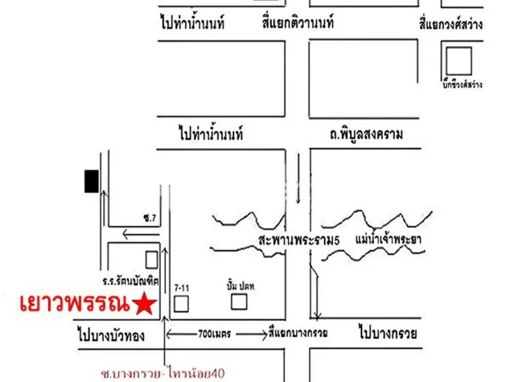 ขายบ้านชั้นเดียว48ตรว มเยาวพรรณ ซบางกรวย-ไทรน้อย40