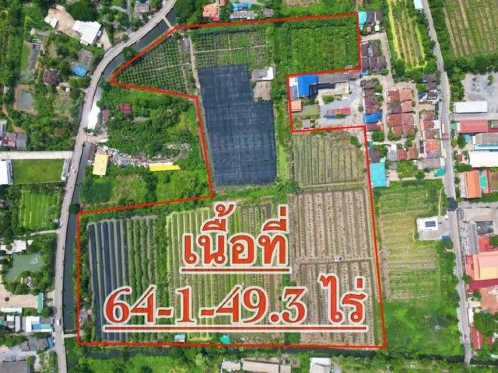 ขายที่ดินเปล่า 64-1-493ไร่ หนองแขม กรุงเทพ ZW267