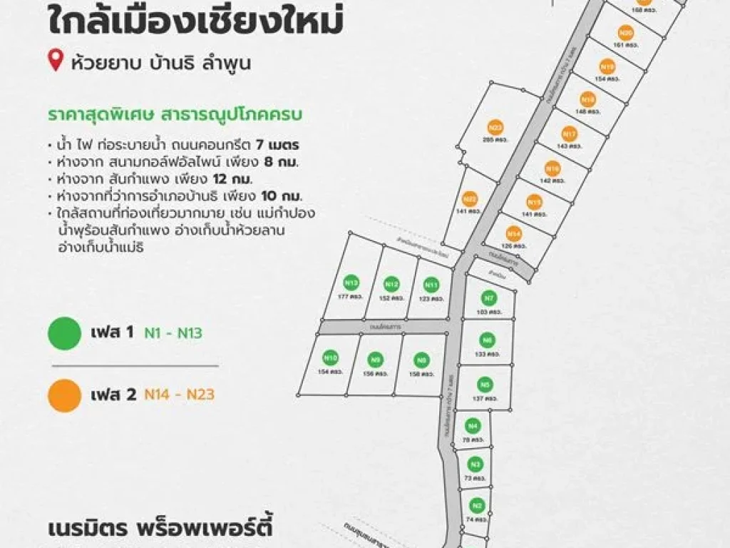 ที่ดินแบ่งขาย วิวเขาล้อมรอบ ใกล้สนามกอล์ฟอัลไพน์เชียงใหม่