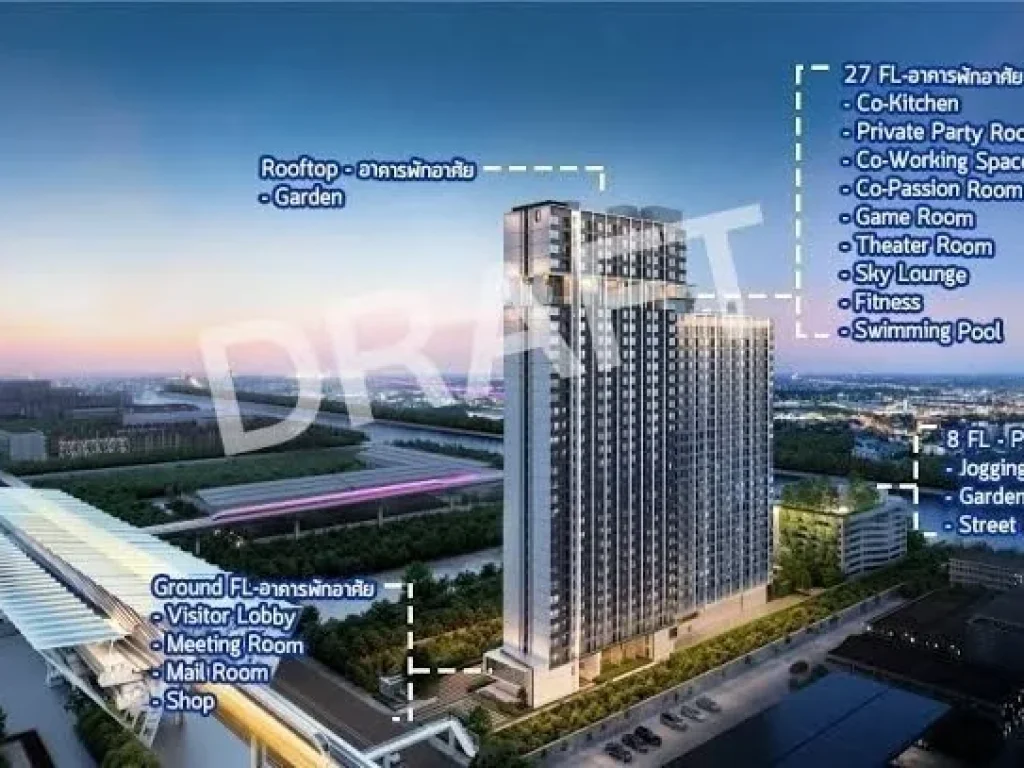 ขาย Condo THE ORIGIN Ram 209 Interchangen2 ห้องนอน แบบ