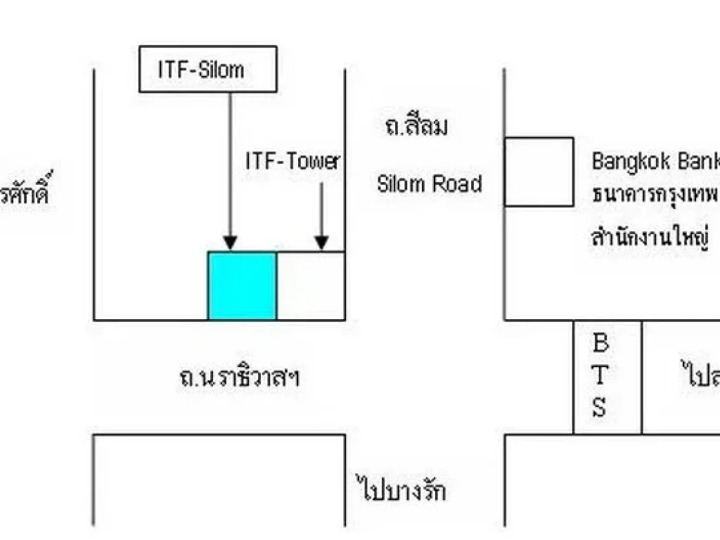 เช่า คอนโด อาคารไอทีเอฟ ทาวเวอร์ สีลม 48 ตรม ย่านธุรกิจ