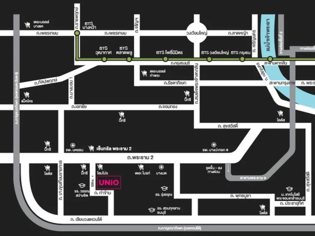 ยูนิโอ พระราม 2-ท่าข้าม ใกล้เซ็นทรัล พระรามสอง ขนาด 2304