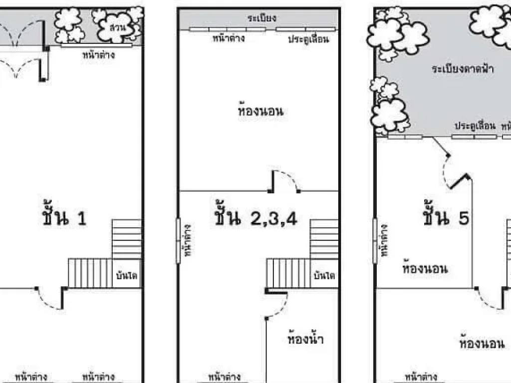 ขายโฮมออฟฟิศ 5 ชั้น หมู่บ้านคลองเตยนิเวศน์ Baan Khlong Toei