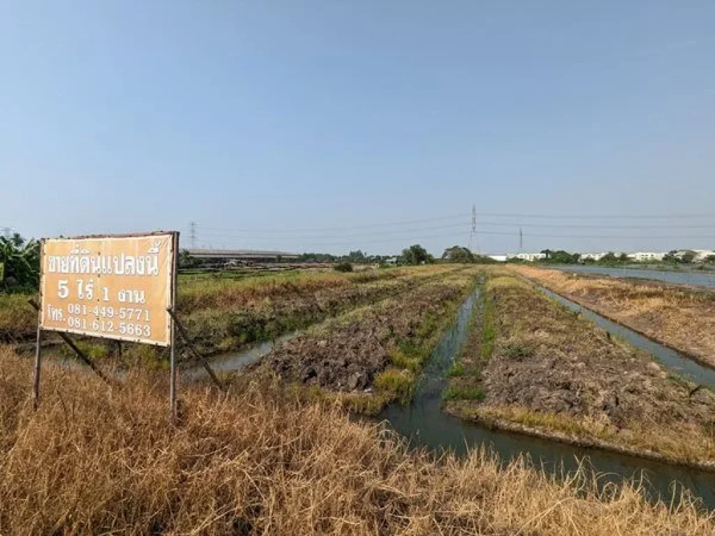 ขายที่ดินถมเเล้ว ติดถนนบางกรวยไทรน้อย เยื้องอบต ตรวละ